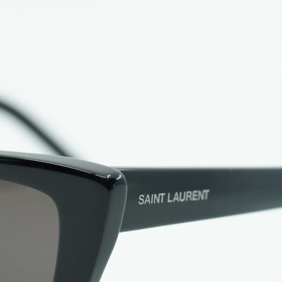 💯 NEW SAINT LAURENT SL276 MICA 001 BLACK GREY SUNGLASSES - Picture 6 of 14